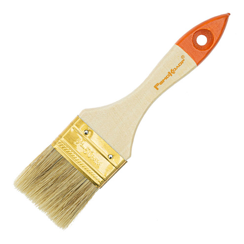 Кисть "Стандарт",  50мм, натуральная щетина, для всех ЛКМ, РемоКолор: фотография 1