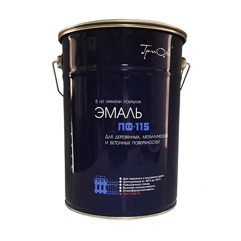 Эмаль ПФ-115 (ГОСТ 6465-76) «ТРИОЛЬ» Фисташковый  5,0кг: фотография 1