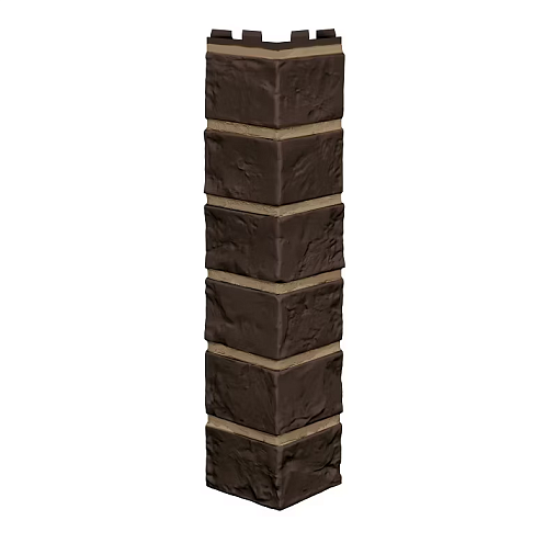 Угол наружный Технониколь Оптима, Кирпич, темно-коричневый: фотография 1