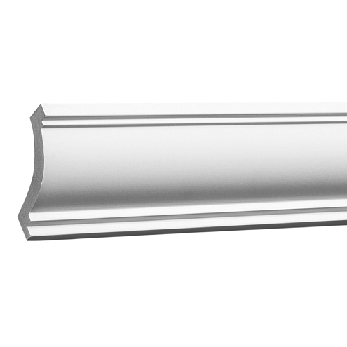 Карниз 1.50.215 для скрытого освещения размеры 51х49х2000 мм: фотография 1