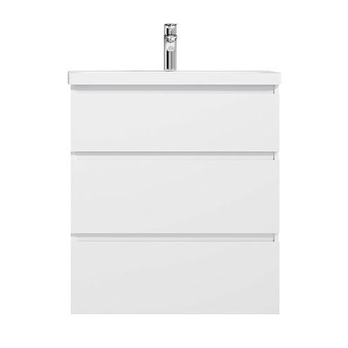 Тумба под раковину 75 AM.PM Gem S M91FSX0752WG напольная белый глянец: фотография 1