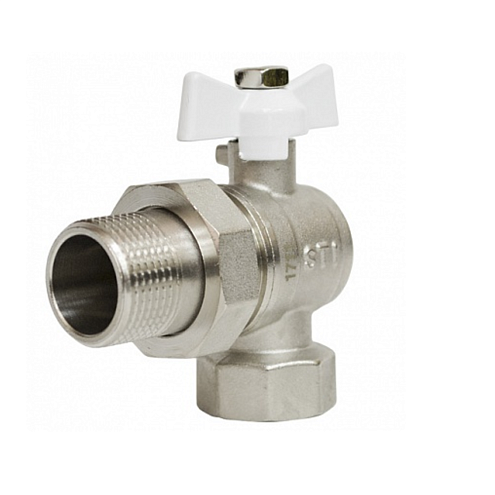 Кран шаровой американка угловой 3/4 бабочка в-н STI: фотография 1