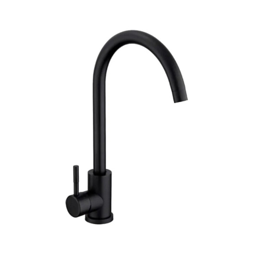 Смеситель д/кухни шар. с высоким изливом Булат нерж.сталь цвет черный: фотография 1