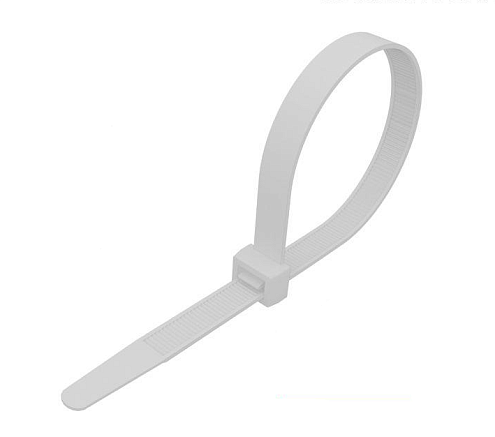 Хомут кабельный 4.8х200 нейлон уп.100шт белый Rexant 07-0200-5: фотография 1