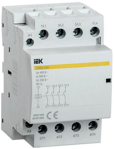Контактор модульный КМ40-40М AC/DC IEK MKK21-40-40: фотография 1