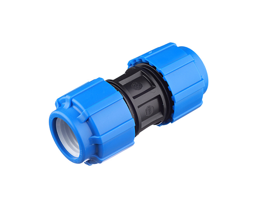 Муфта ПЭ соединительная 32х32 обжимная ТПК-Аква: фотография 1