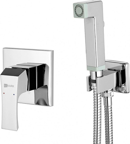 LM4519C "Юнит" Смеситель с гигиеническим душем, встраиваемый, хром: фотография 1