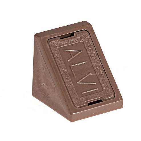 Уголки мебельные пластиковые орех  с шурупом 6шт "Element": фотография 1