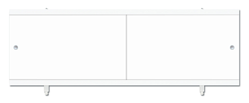 Экран под ванну "Кварт" белый 1,68: фотография 1