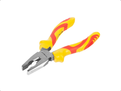 Плоскогубцы серии "Fine" двухкомпонентные рукоятки 180мм, РемоКолор: фотография 1