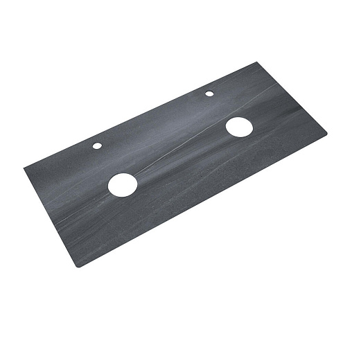 Столешница DIBORG Elise 120 2 раковины Роверелла серый 79.7439: фотография 1