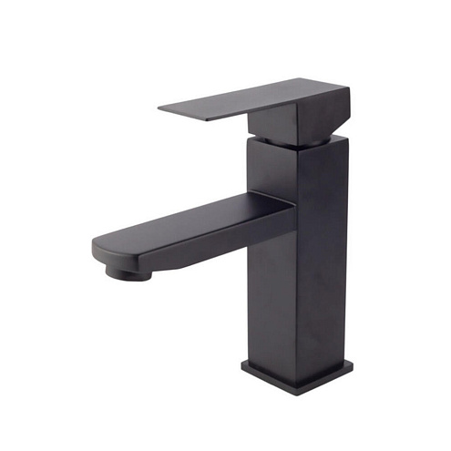 Смеситель для умывальника Sanday SD38001-07 нержавеющая сталь черный: фотография 1