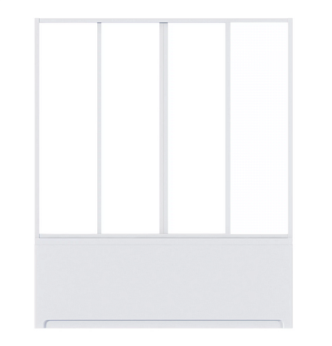 Шторка Ахин, Атланта, Мальта, Индика, Нептун 4 створки прозрачное стекло: фотография 1