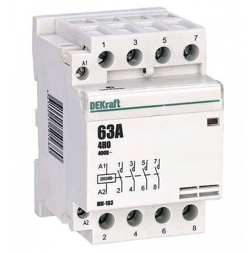 Контактор модульный МК-103 4НО 63А 230В DEKraft 18088DEK: фотография 1