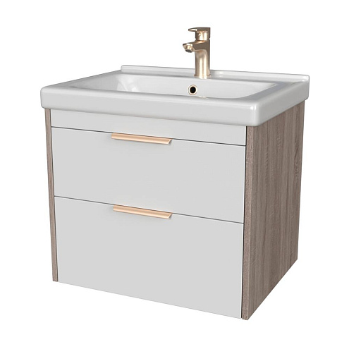 Тумба Домани 60 арт.115 Дуб/Белый: фотография 1