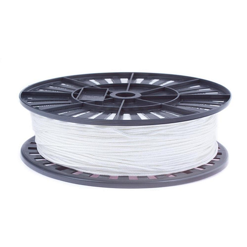 Шнур полиамидный плотный плетеный  3мм белый : фотография 1