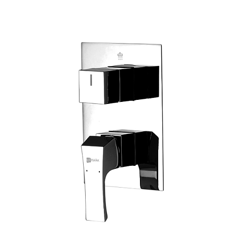 LM4528C "Юнит" Смеситель для ванны и душа встраиваемый с 3х-функциональным дивертором, без аксессуаров, хром: фотография 1