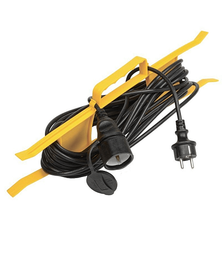 Удлинитель-шнур на рамке 1х30м с заземл. 10А IP44 УР30 ПВС 3х1 IEK WKF14-10-01-30-44: фотография 1