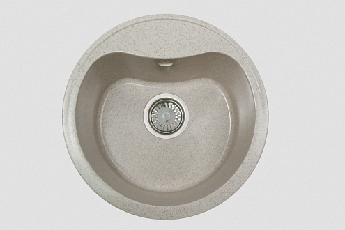 Мойка GRANICOM NOVELL Лира 430х430 мм белый без сифона: фотография 1