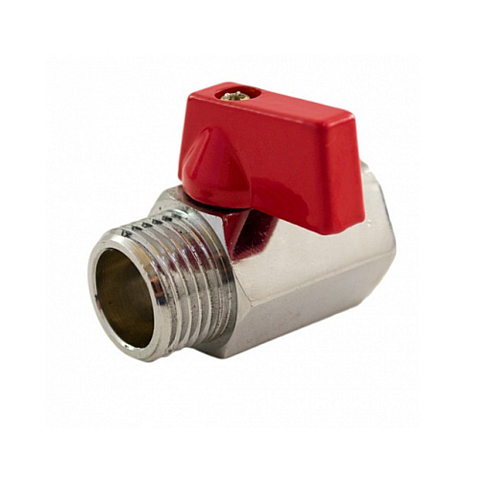 Кран шаровой 1/2" мини г/ш STI: фотография 1