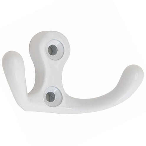 Крючок - вешалка №15 белый: фотография 1