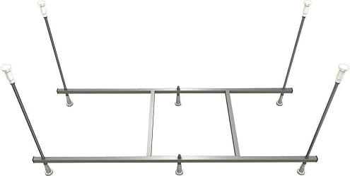 Сборный каркас к ванне Aquatek Мия 120 (шпильки): фотография 1