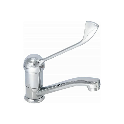 Смеситель для кухни Gota Rocio G213210-1 Medical хирургический, с коротким изливом, с гайкой: фотография 1