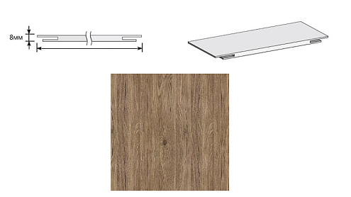 Добор "Т" ЭКО Original Oak МДФ 2070х150х8 М: фотография 1