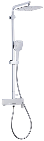 Душевая система 35к G2417-8 GAPPO лейка "Тропический душ" белый-хром: фотография 1
