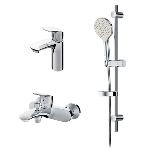 F4098000 Like набор смесителей: смеситель для умывальника, смеситель для ванны/душа, душевой комплек: фотография 1