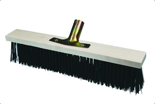 Щетка тротуарная на деревянной колодке 5-ти рядная, без черенка, 600мм: фотография 1